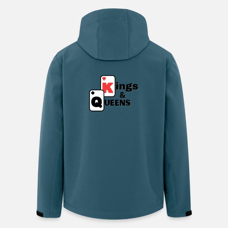 Karten, Poker, Kartenspiele - Recycelte Männer Softshell-Jacke Discoverer von Stanley/Stella - Dunkles Petrol