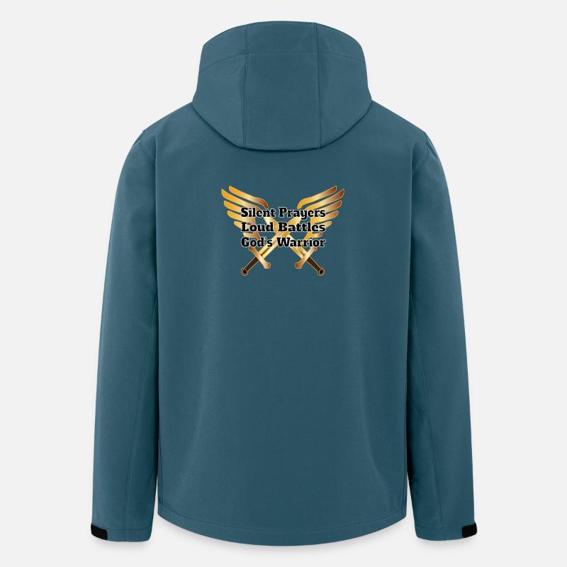 Göttliche Krieger-Flügel - Recycelte Männer Softshell-Jacke von Stanley/Stella - Dunkles Petrol