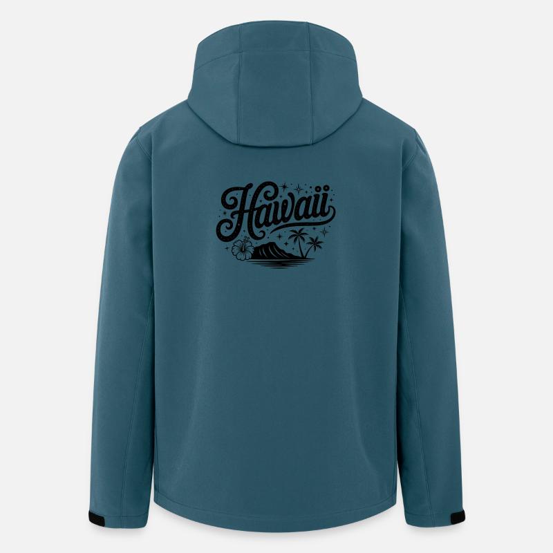 Hawaii - Souvenir USA State Design - Recycelte Männer Softshell-Jacke von Stanley/Stella - Dunkles Petrol