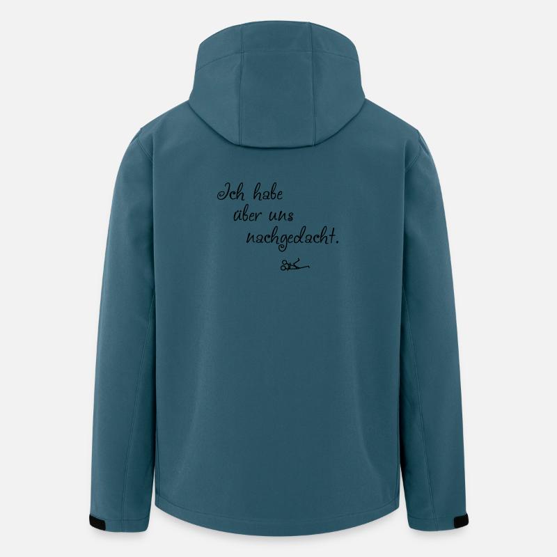 Ueber uns nachgedacht - Recycelte Männer Softshell-Jacke von Stanley/Stella - Dunkles Petrol