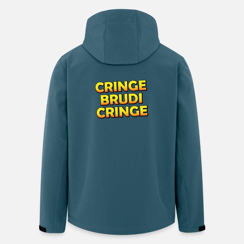 Cring Brudi - Recycelte Männer Softshell-Jacke von Stanley/Stella - Dunkles Petrol