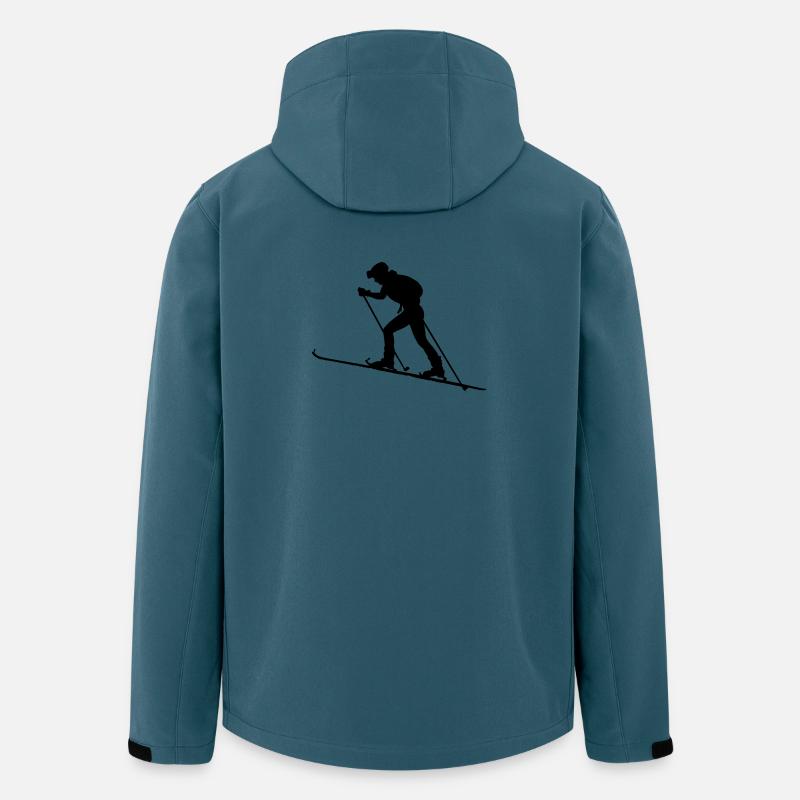 Skialpinismus - Recycelte Männer Softshell-Jacke von Stanley/Stella - Dunkles Petrol