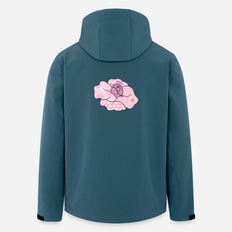 bunte_Rose - Recycelte Männer Softshell-Jacke von Stanley/Stella - Dunkles Petrol