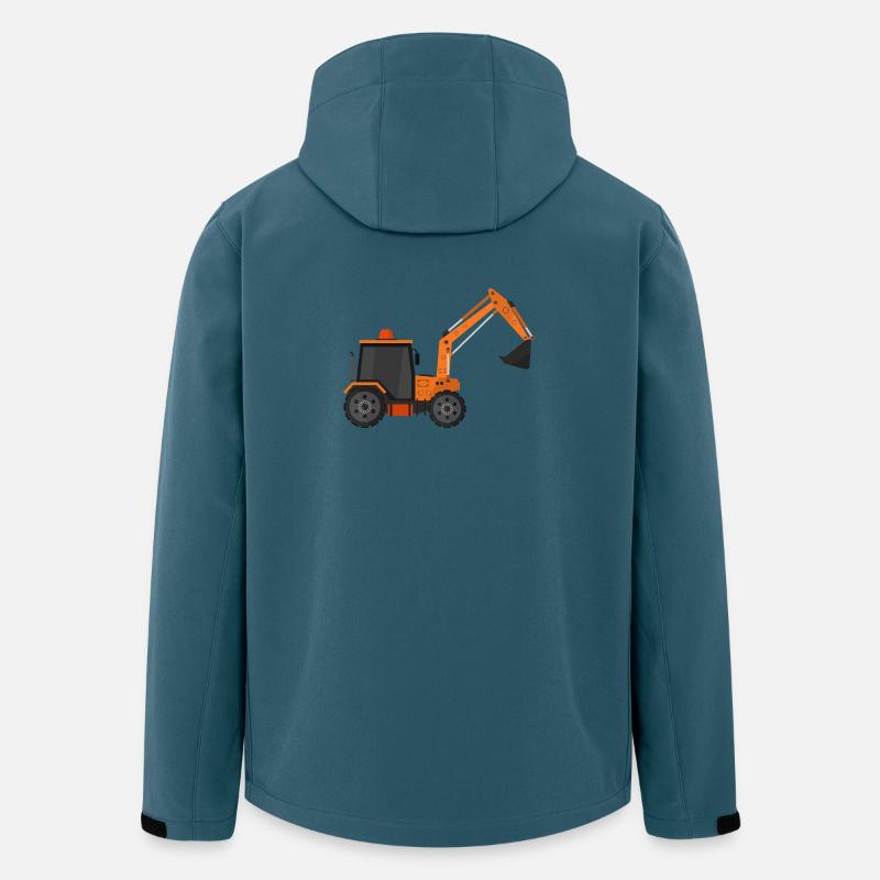 Bagger - Recycelte Männer Softshell-Jacke von Stanley/Stella - Dunkles Petrol