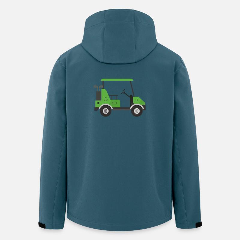 Golfwagen - Recycelte Männer Softshell-Jacke von Stanley/Stella - Dunkles Petrol