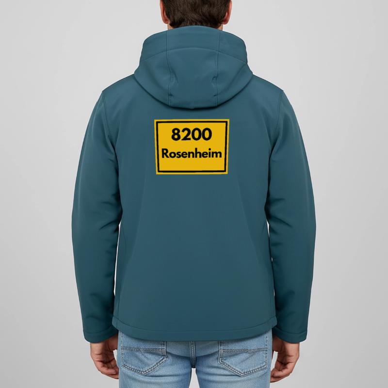 OLD POSTCODE POSTCODE RETRO 8200 ROSENHEIM Men’s Recycled Softshell Jacket by Stanley/Stella