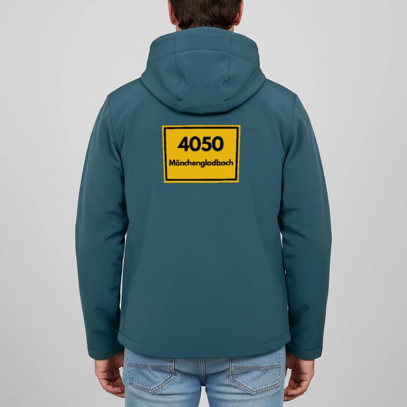 OLD POSTCODE POSTCODE 4050 MÖNCHENGLADBACH FUSSBAL Men’s Recycled Softshell Jacket by Stanley/Stella