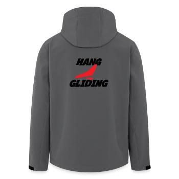 Hanggliding-Zentriertes Flügelabzeichen - Recycelte Männer Softshell-Jacke von Stanley/Stella - Dunkles Petrol - Hinten - AI Model Male 185 light (185cm)