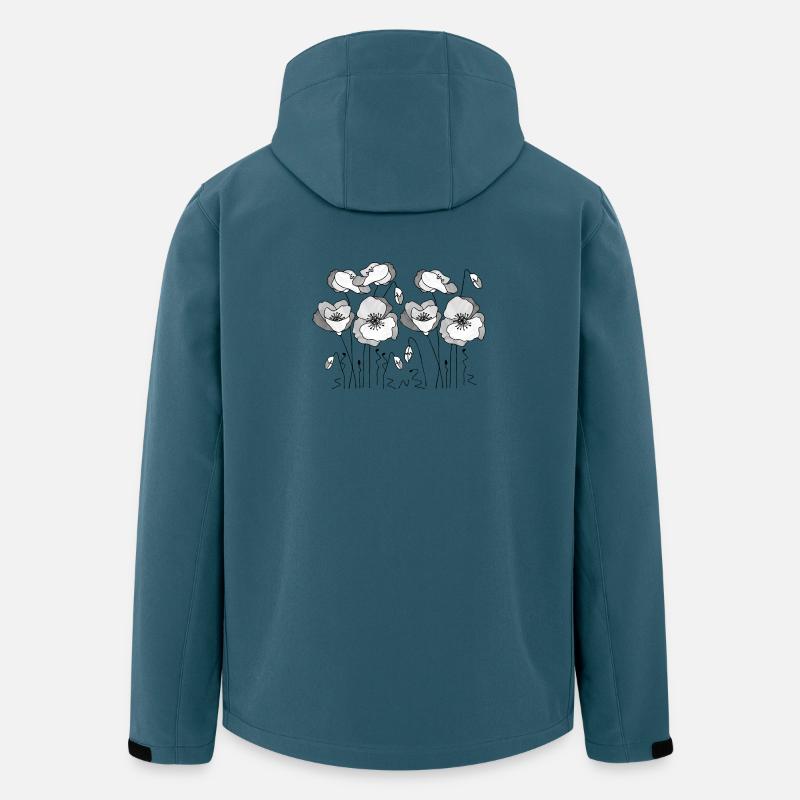 Fiori - Giacca softshell uomo in poliestere riciclato di Stanley/Stella - petrolio scuro