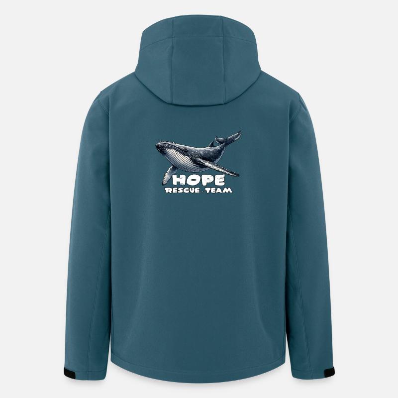 Hope Rettungsteam Wal Ostsee - Recycelte Männer Softshell-Jacke von Stanley/Stella - Dunkles Petrol