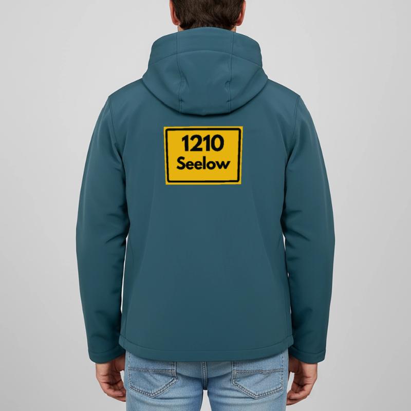 OLD POSTCODE POSTCODE RETRO 1210 SEELOW HEIMAT Men’s Recycled Softshell Jacket by Stanley/Stella
