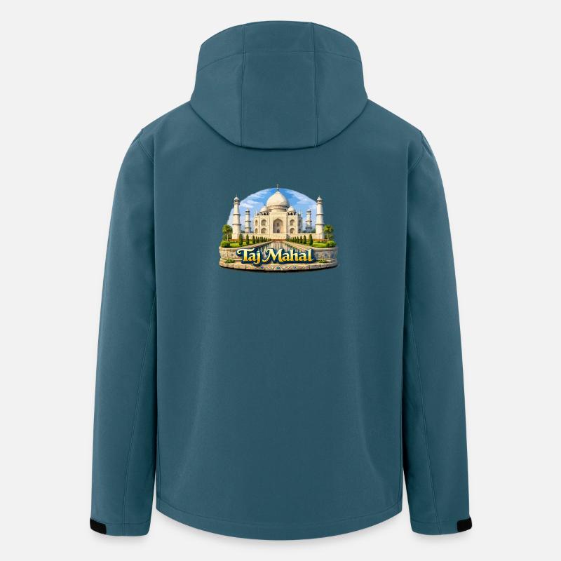 Taj Mahal Illustration - Men’s Recycled Softshell Jacket by Stanley/Stella - stargazer