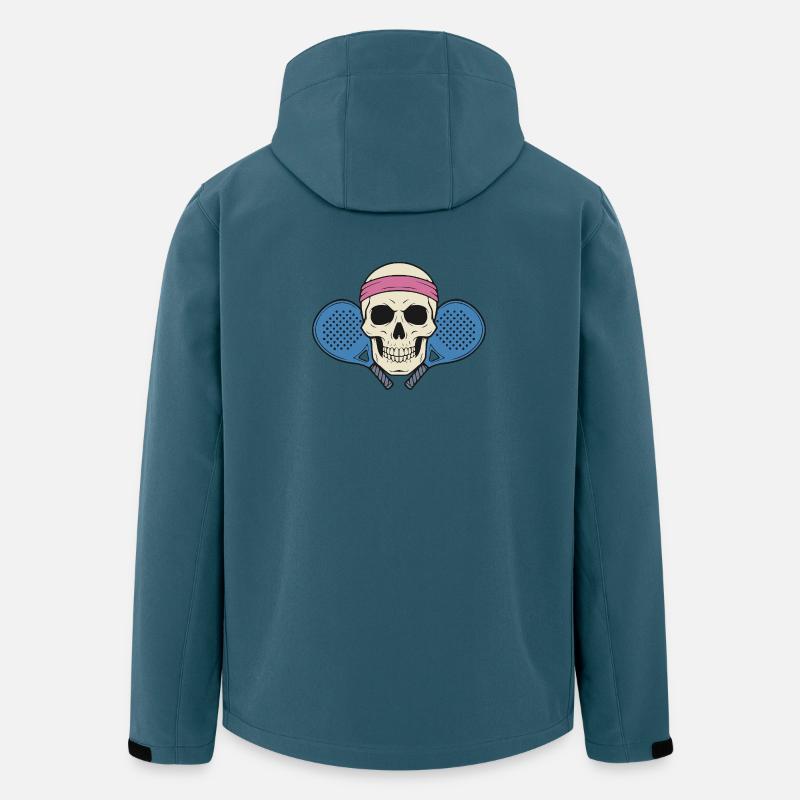 Padel Skull - Recycelte Männer Softshell-Jacke von Stanley/Stella - Dunkles Petrol