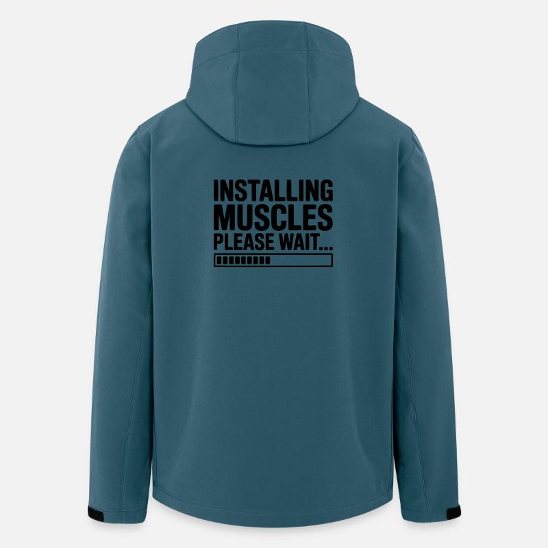 Installing Muscles Please Wait... - Men’s Recycled Softshell Jacket by Stanley/Stella - stargazer
