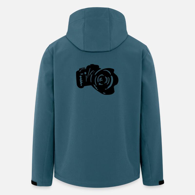Kamera dslr Fotografie - Recycelte Männer Softshell-Jacke von Stanley/Stella - Dunkles Petrol