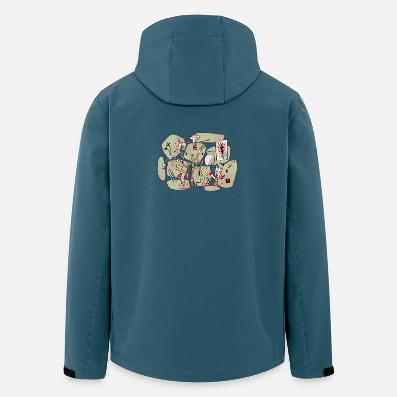 Abstract Color Chaos Illustration - Men’s Recycled Softshell Jacket by Stanley/Stella - stargazer