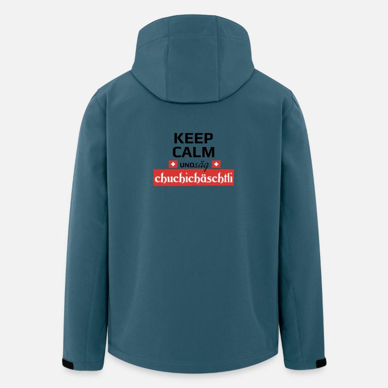 Säg Chuchichästli - Recycelte Männer Softshell-Jacke von Stanley/Stella - Dunkles Petrol