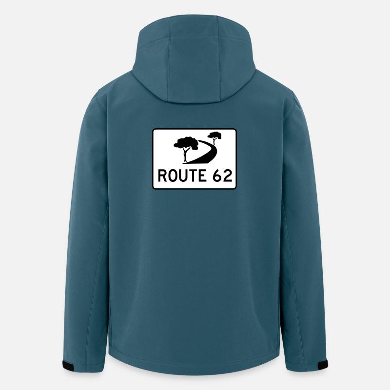 route des jardins - Veste softshell homme en polyester recyclé Stanley/Stella - bleu pétrole foncé