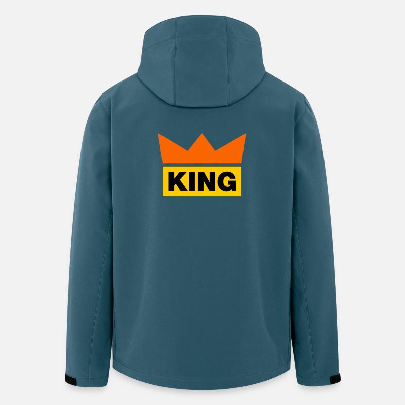 King / 3 Farben - Recycelte Männer Softshell-Jacke von Stanley/Stella - Dunkles Petrol