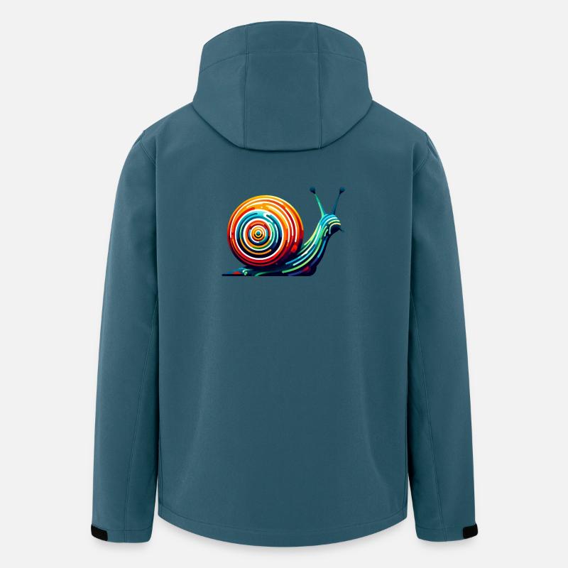 Schnecke - Recycelte Männer Softshell-Jacke von Stanley/Stella - Dunkles Petrol