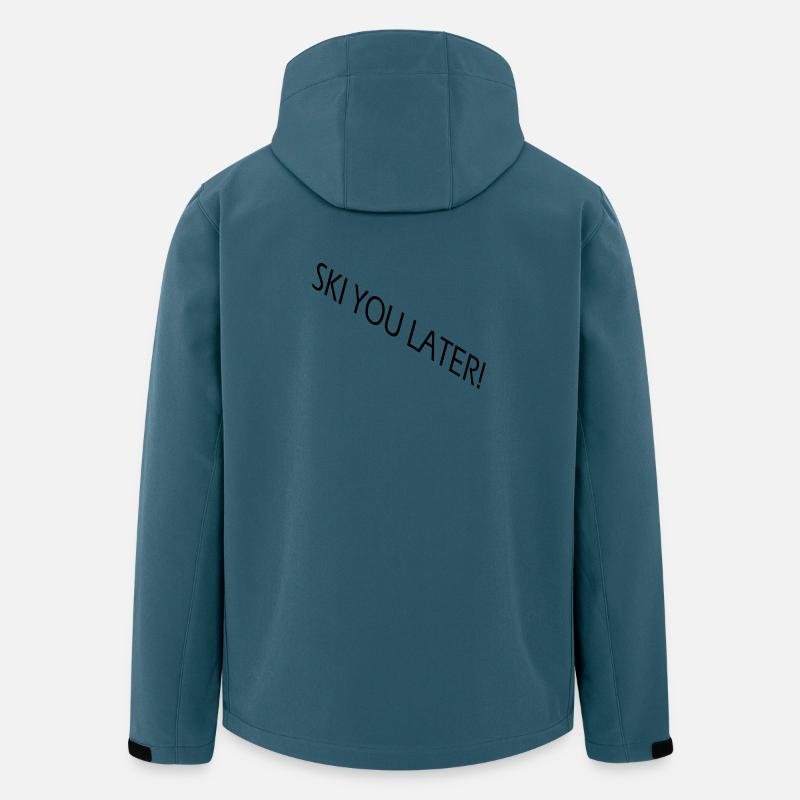 SKI YOU LATER – Funny ski saying - Men’s Recycled Softshell Jacket by Stanley/Stella - stargazer