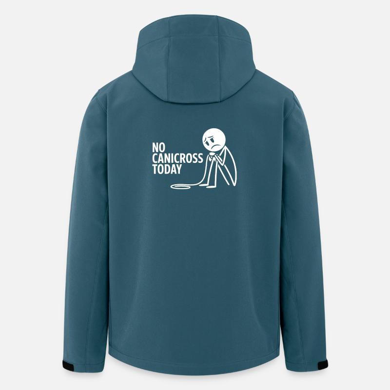 Canicross - Recycelte Männer Softshell-Jacke von Stanley/Stella - Dunkles Petrol