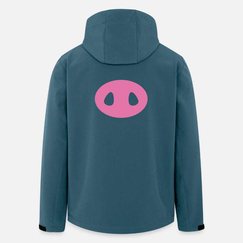 Museau de cochon - Veste softshell homme en polyester recyclé Stanley/Stella - bleu pétrole foncé