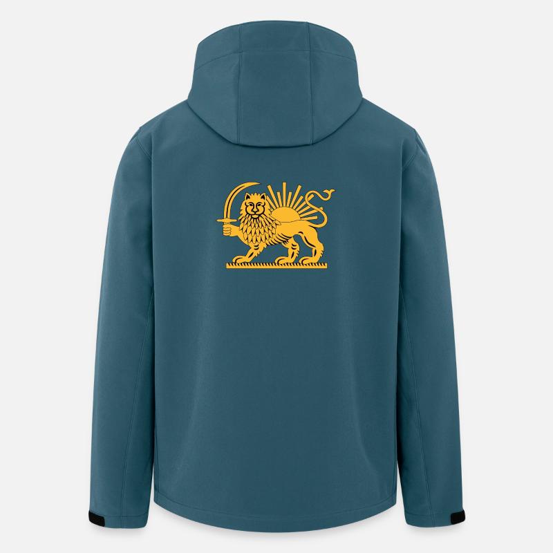 SolarLion-Emblem - Recycelte Männer Softshell-Jacke von Stanley/Stella - Dunkles Petrol