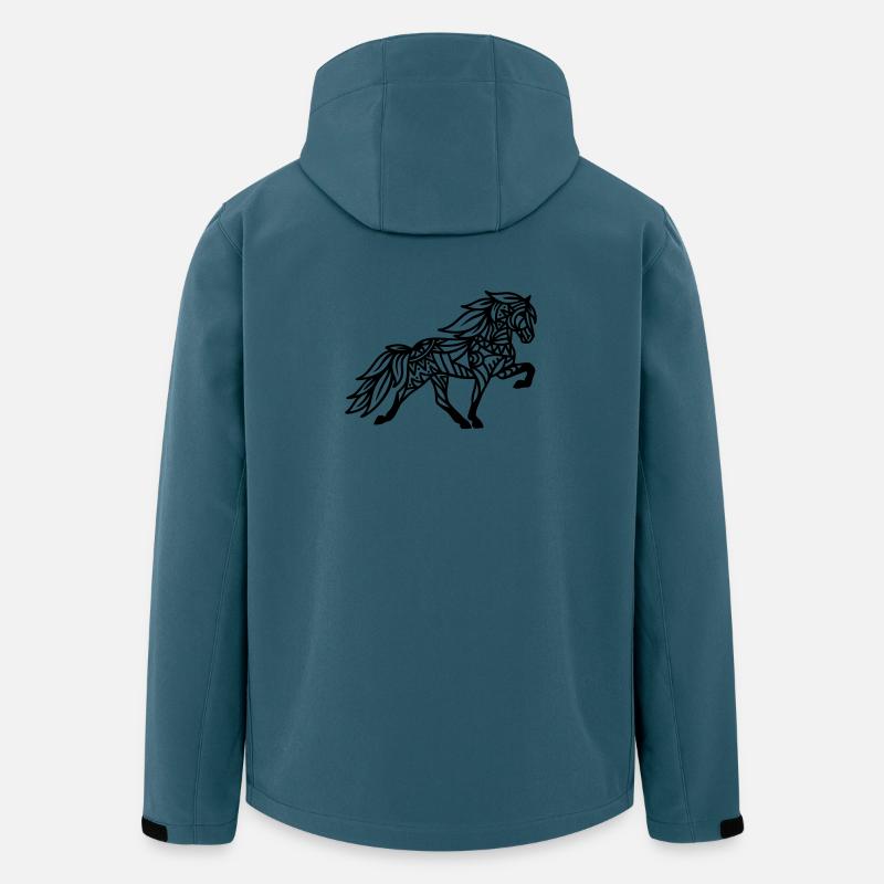 Mandala Tölter - Recycelte Männer Softshell-Jacke von Stanley/Stella - Dunkles Petrol