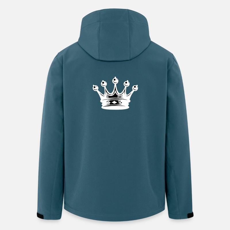 Königliche Kronen Silhouette - Recycelte Männer Softshell-Jacke von Stanley/Stella - Dunkles Petrol