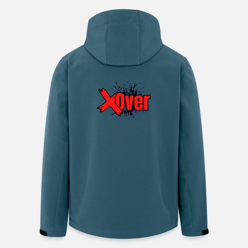 Xover Fusion Red - Recycelte Männer Softshell-Jacke von Stanley/Stella - Dunkles Petrol