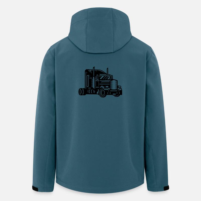 Truck - Recycelte Männer Softshell-Jacke von Stanley/Stella - Dunkles Petrol
