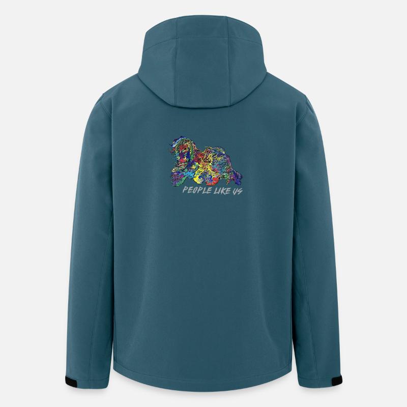 rainbow Tibetan - Recycelte Männer Softshell-Jacke von Stanley/Stella - Dunkles Petrol