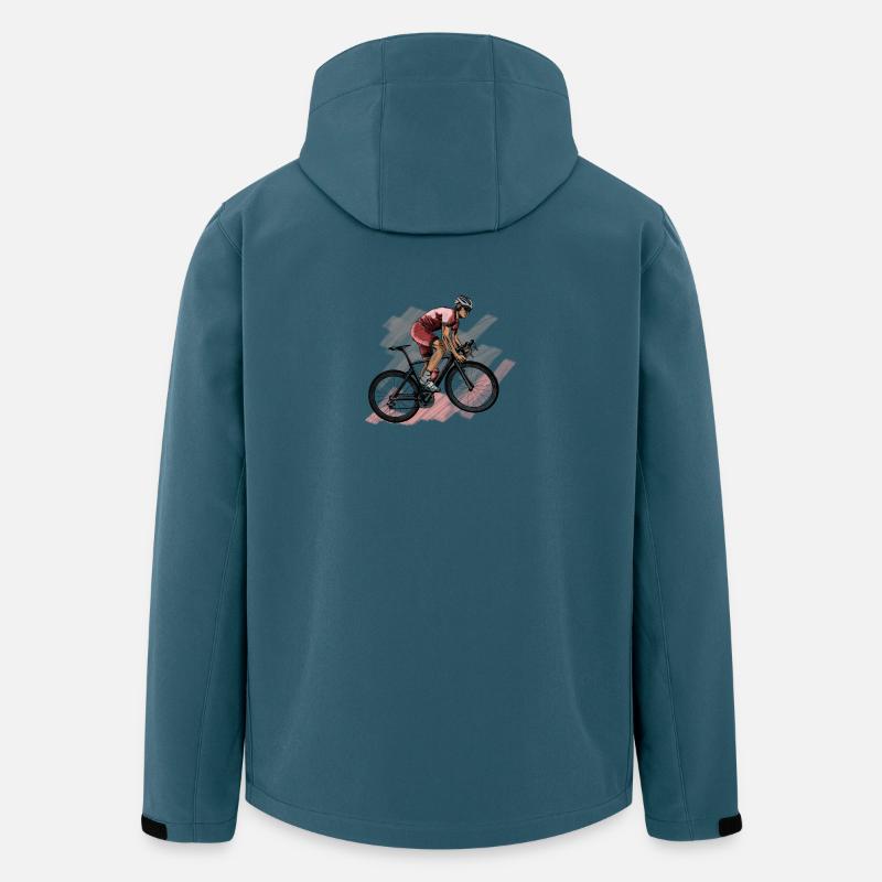 Rennrad - Recycelte Männer Softshell-Jacke von Stanley/Stella - Dunkles Petrol