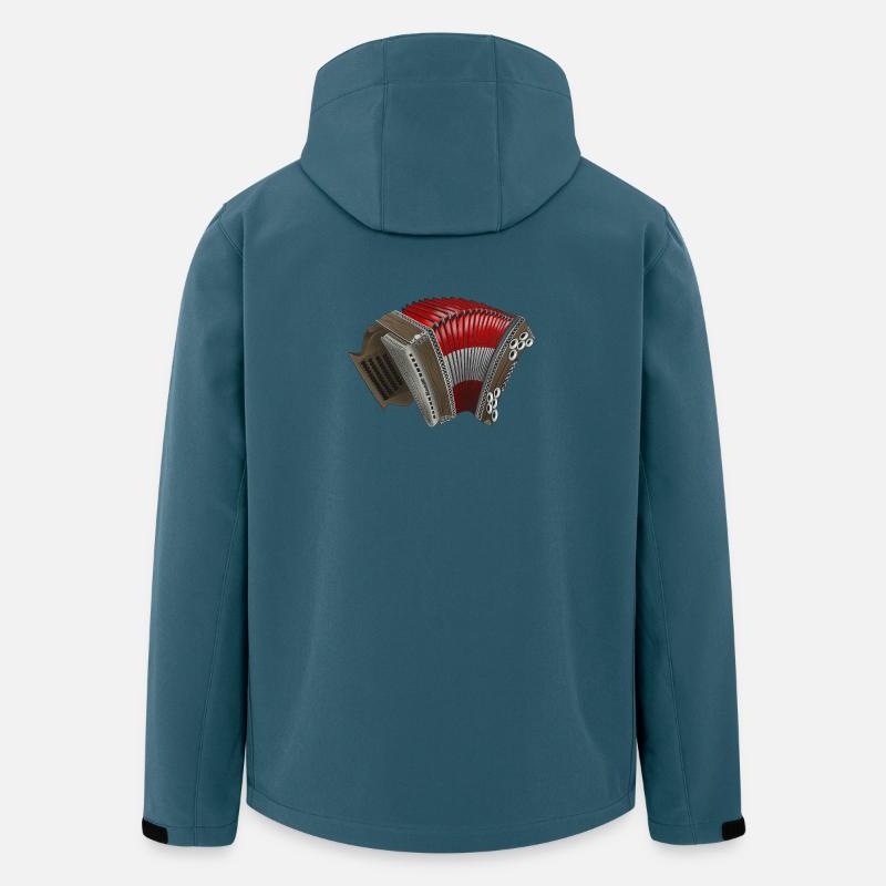 Harmonica styrienne - Autriche | ZiachON ! - Veste softshell homme en polyester recyclé Stanley/Stella - bleu pétrole foncé
