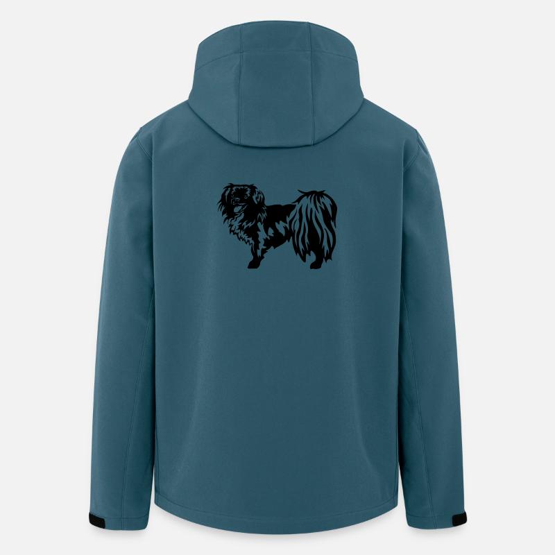Tibet Spaniel - Recycelte Männer Softshell-Jacke von Stanley/Stella - Dunkles Petrol
