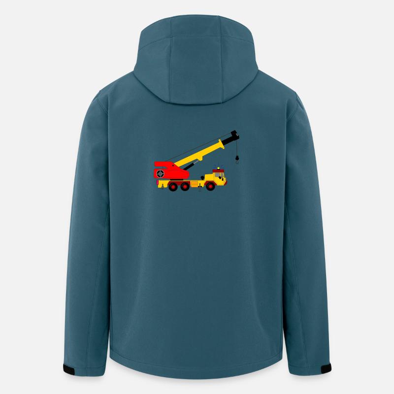 Couleur du camion-grue - Veste softshell homme en polyester recyclé Stanley/Stella - bleu pétrole foncé