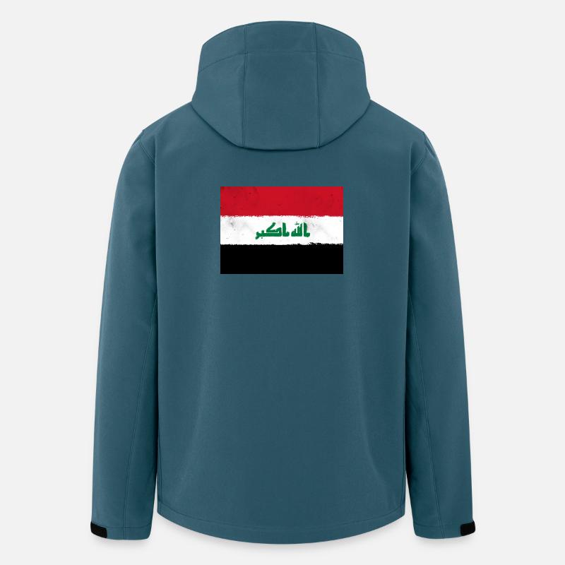 Flagge des Irak - Recycelte Männer Softshell-Jacke von Stanley/Stella - Dunkles Petrol