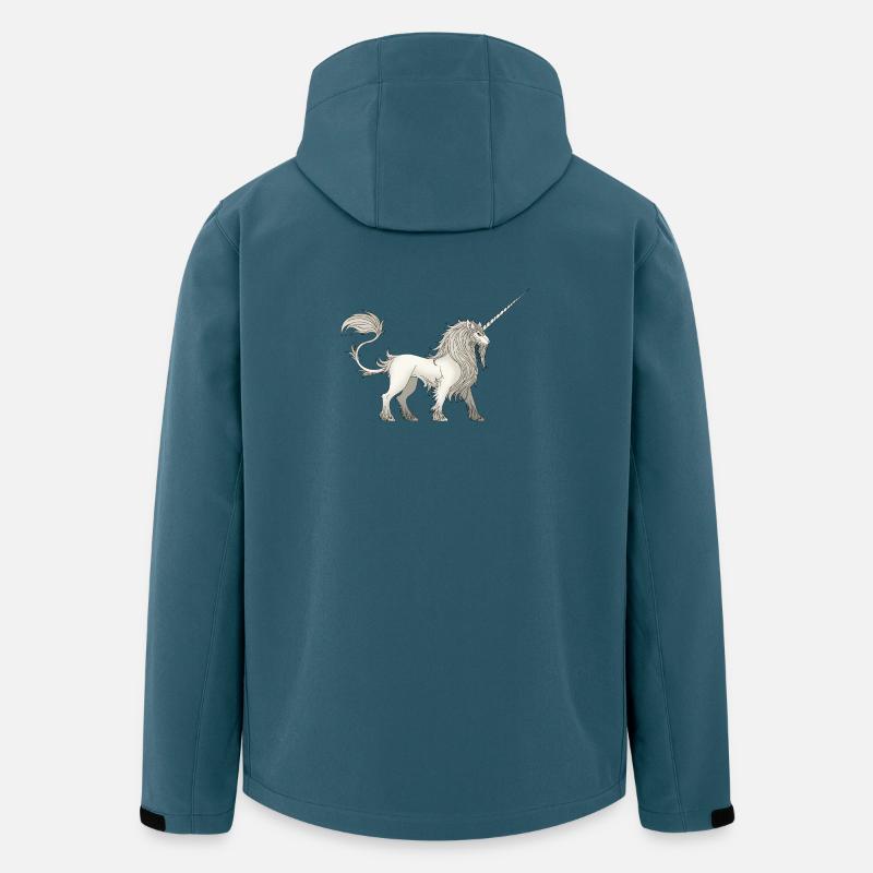 Einhorn - Recycelte Männer Softshell-Jacke von Stanley/Stella - Dunkles Petrol