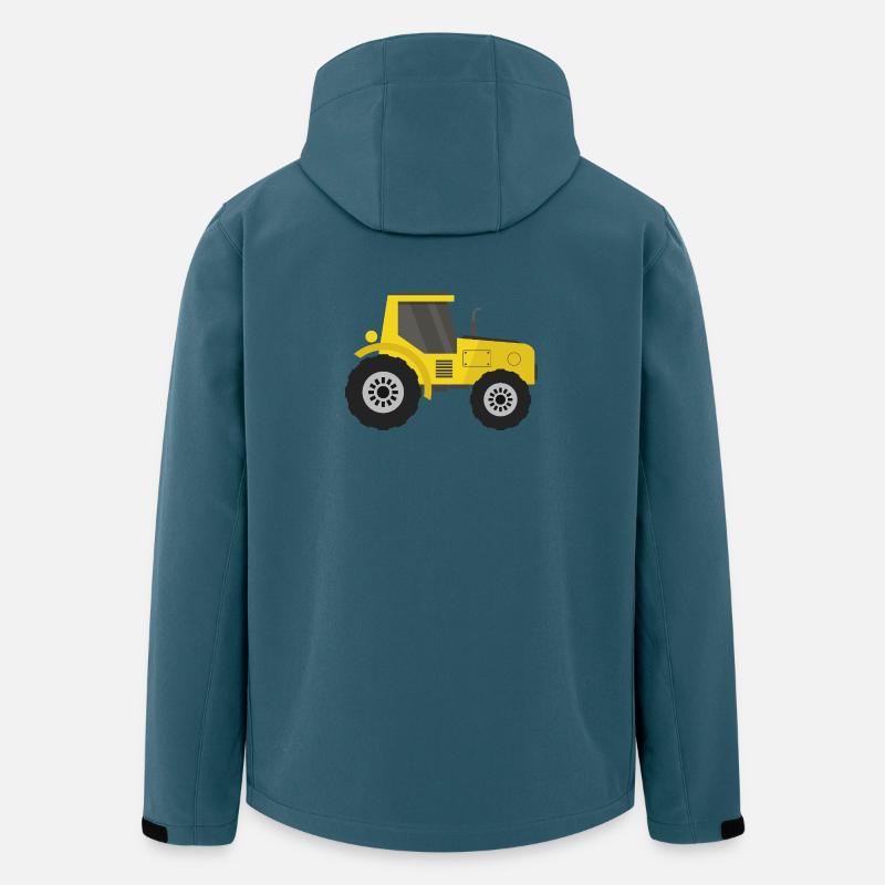 Traktor - Recycelte Männer Softshell-Jacke von Stanley/Stella - Dunkles Petrol