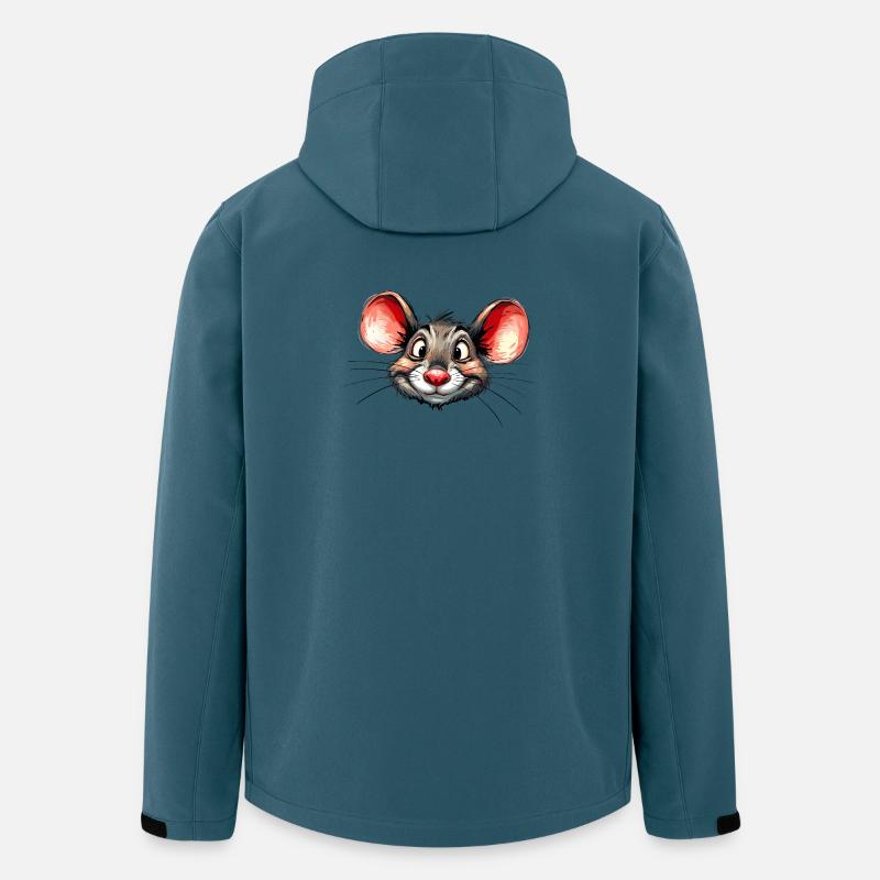 Maus - Recycelte Männer Softshell-Jacke von Stanley/Stella - Dunkles Petrol