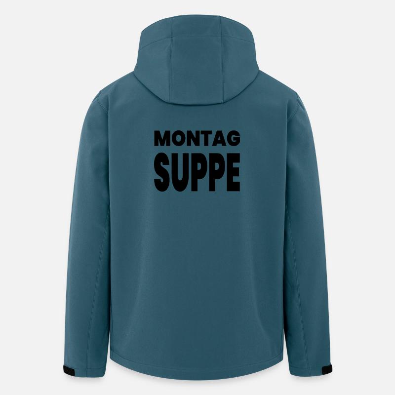 Suppe - Recycelte Männer Softshell-Jacke von Stanley/Stella - Dunkles Petrol