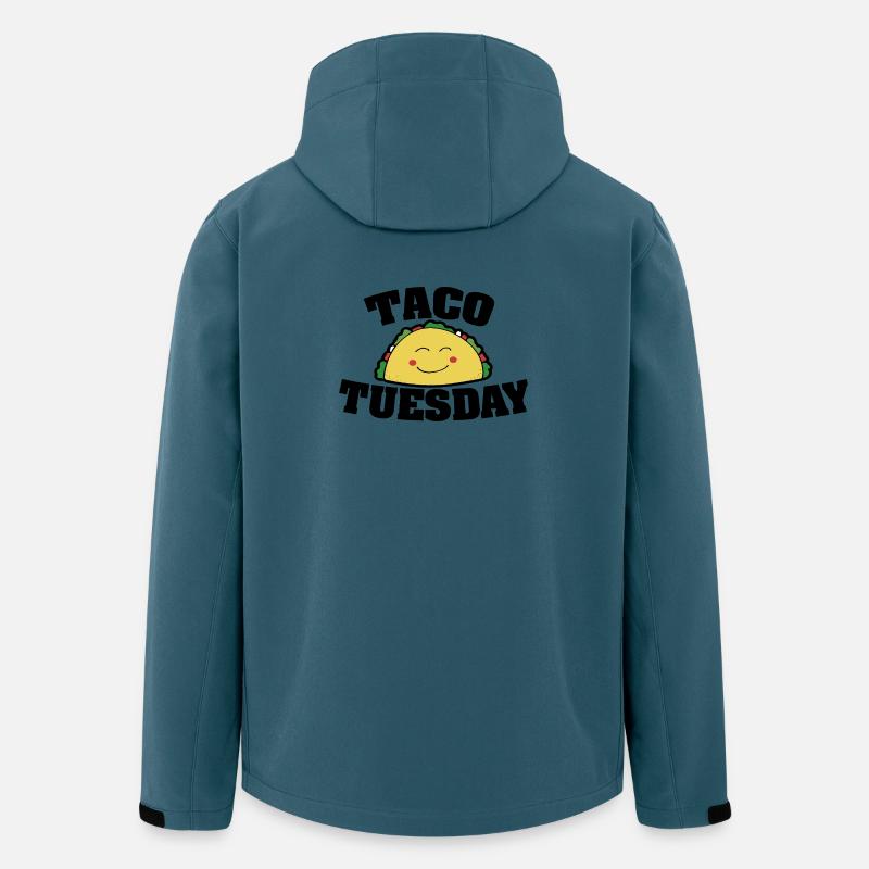 Fröhliches Taco-Lächeln Illustration - Recycelte Männer Softshell-Jacke von Stanley/Stella - Dunkles Petrol