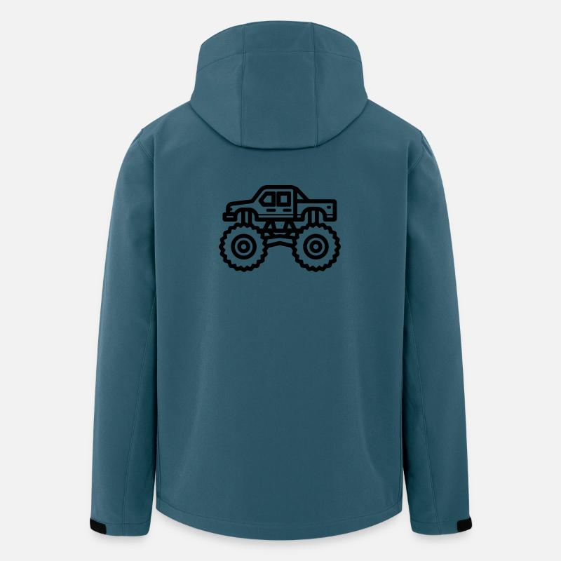 Monstertruck - Recycelte Männer Softshell-Jacke von Stanley/Stella - Dunkles Petrol