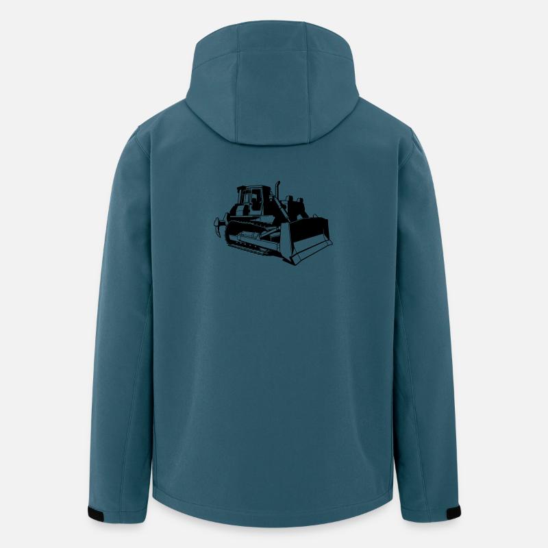 Bulldozer - Veste softshell homme en polyester recyclé Stanley/Stella - bleu pétrole foncé