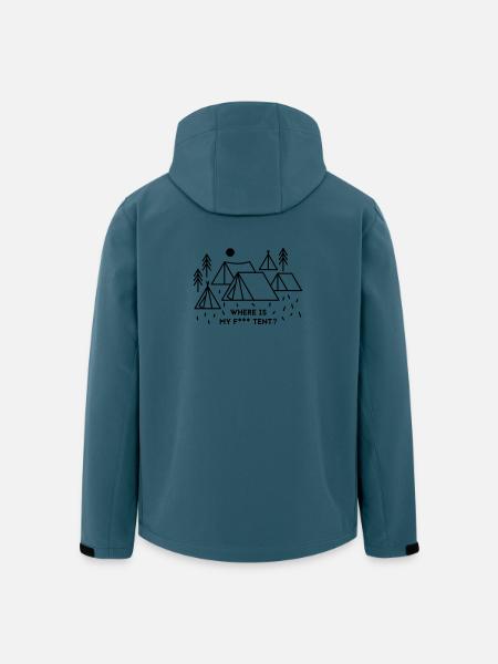 Where is my tent? - Recycelte Männer Softshell-Jacke von Stanley/Stella - Dunkles Petrol