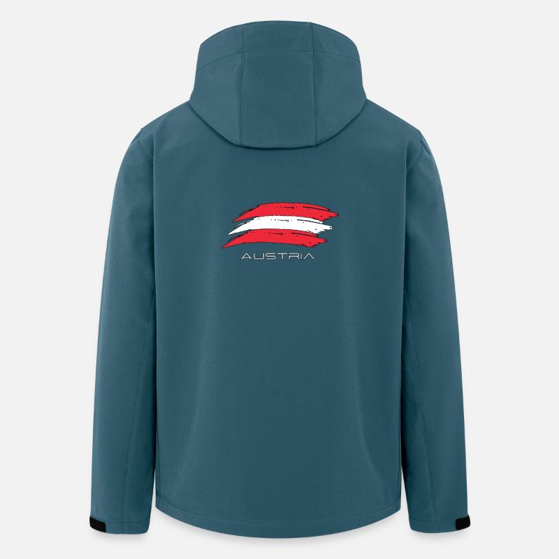 Austria - Recycelte Männer Softshell-Jacke von Stanley/Stella - Dunkles Petrol