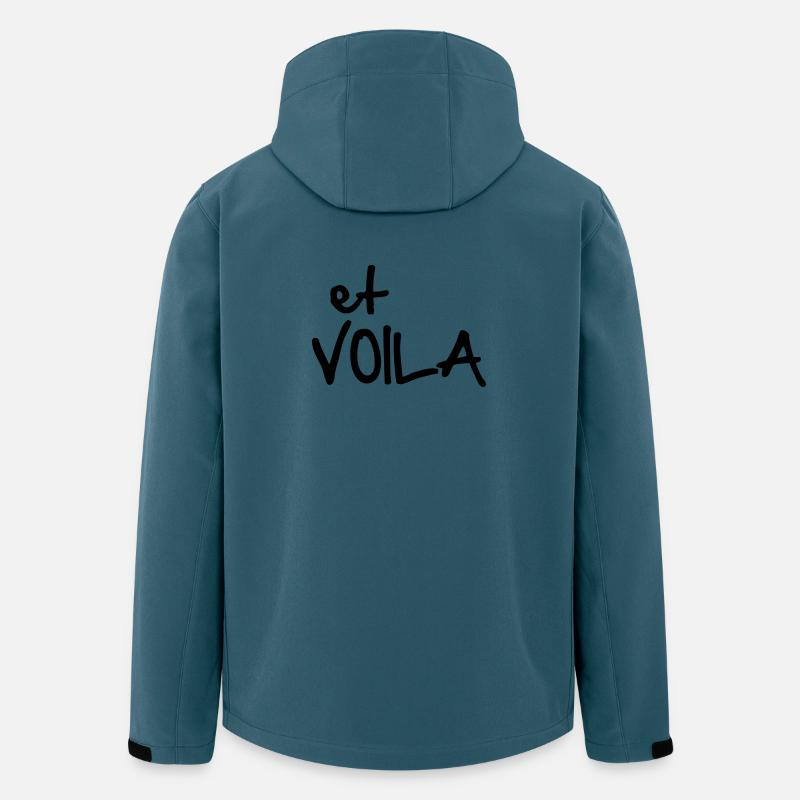 ET VOILA - Recycelte Männer Softshell-Jacke von Stanley/Stella - Dunkles Petrol