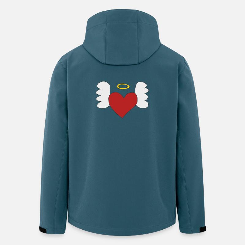 herz mit flügeln - Recycelte Männer Softshell-Jacke von Stanley/Stella - Dunkles Petrol