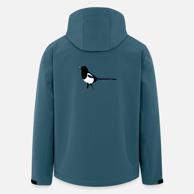 Elster - Recycelte Männer Softshell-Jacke von Stanley/Stella - Dunkles Petrol